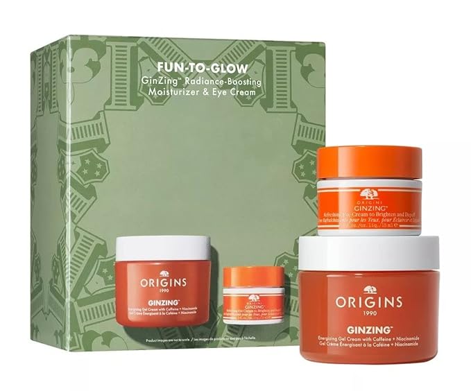 Origins FUN-TO-GLOW GinZing Radiance-Boosting Moisturizer & Eye Cream Set-Velvo Beauty