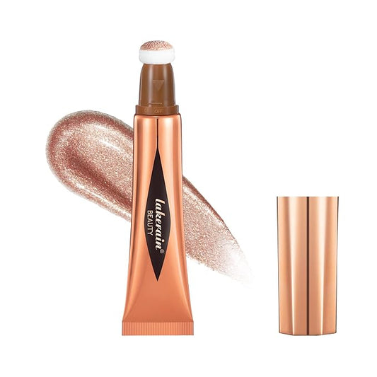 Liquid Highlighter Beauty Stick, Highlighter Makeup, Highlighter Wand,Liquid Beauty Stick With Cushion Applicator For Highlighter, Natural Matte FinIsh Makeup For Women(04#)-Velvo Beauty