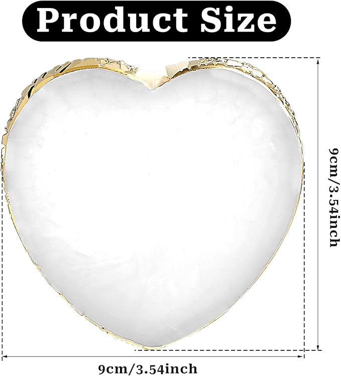 Resin Nail Art Palette Nail Mixing Palette Nail Art Painting Mixed Color Palettes Gold Edge Nail Holder Display Board Cosmetic Mixing Nail Art Palette Tools-Velvo Beauty
