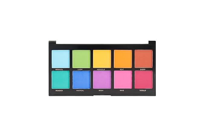Profusion Cosmetics 10 Shade Eyeshadow Palette - High Pigmented Multi-Finish Colors, Vegan & Cruelty-Free, Create Stunning Looks On-the-Go - Travel-Friendly & Versatile Makeup, Spectrum-Velvo Beauty