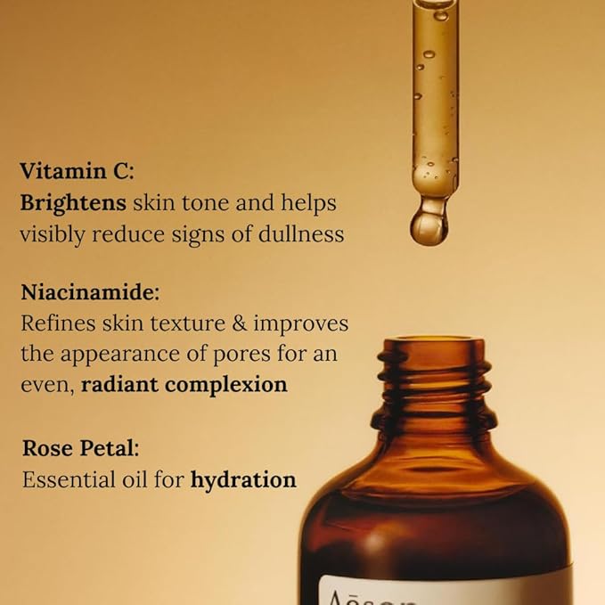 Aesop Lucent Facial Concentrate | Lightweight Vitamin C Facial Serum for Replenished, Hydrated, and Balanced Skin | 2.1 Oz-Velvo Beauty