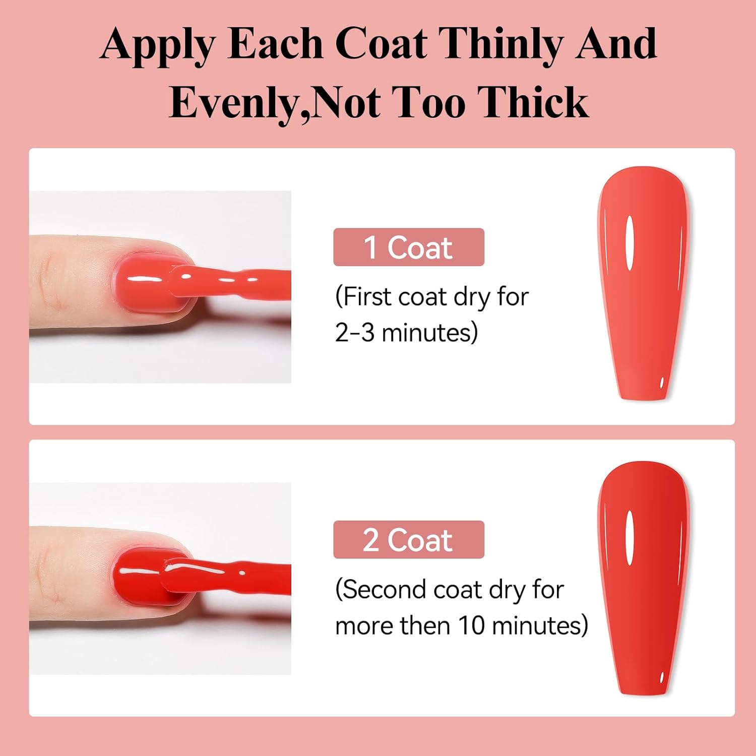 Nail Polish, Air Quick Dry, Bright Red Color Nail Lacquer Non-Gel Fast Drying Nail Art Polish, Nail Pigment Oil-based Jelly Fingernail Concealer Polish, 1PC 12ML Long Last-Velvo Beauty