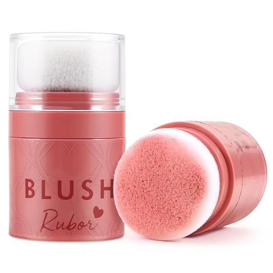 Boobeen Loose Blush Powder Air Cushion Blush, Face Blusher Cheeks Powder, Natural Highly Pigmented Soft Blush Makeup Long Lasting, Matte Finish-Velvo Beauty