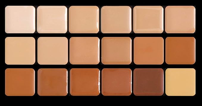 Graftobian HD Glamour Creme Foundation Warm Super Palette - 18 High Definition Warm Undertone Cream Shades-Velvo Beauty