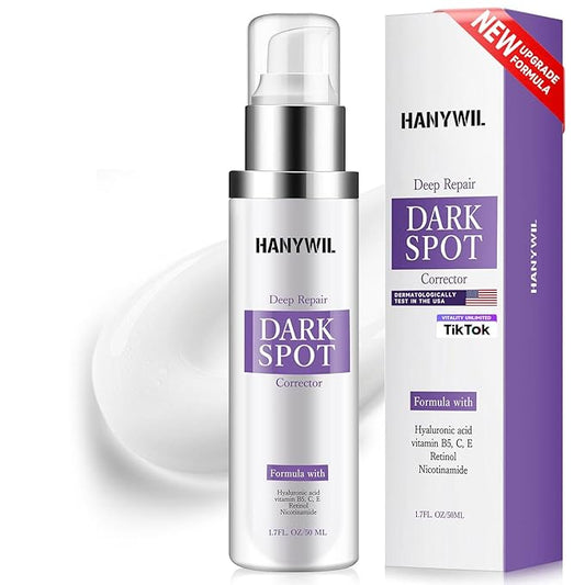 HANYWIL Dark Spot Remover for Face & Body Serum,Rapid Tone Repair Cream with Hyperpigmentation Treatment,Sun Spot, Age Spot & Melasma Remover,Dermatologist-Tested Brightening Retinol Serum (1.7 Fl Oz)-Velvo Beauty