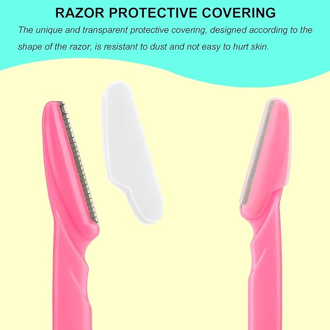 66 Eyebrow Razor and Face Razor for Women and Men, Eyebrow Hair Trimmer and Shaver with Protective Cover,Safe and Newbie Friendly-Velvo Beauty