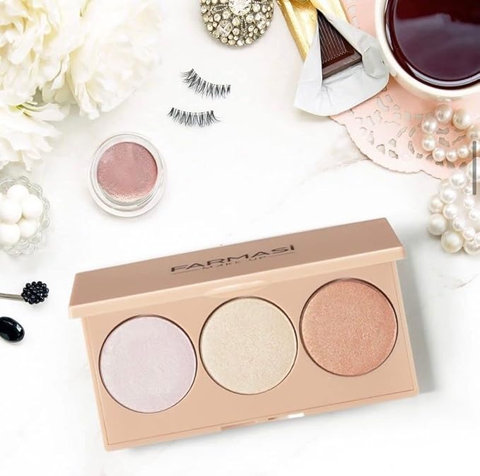 FARMASI- PEACH BITE bronzer- 3 in 1 PALETTE-Velvo Beauty