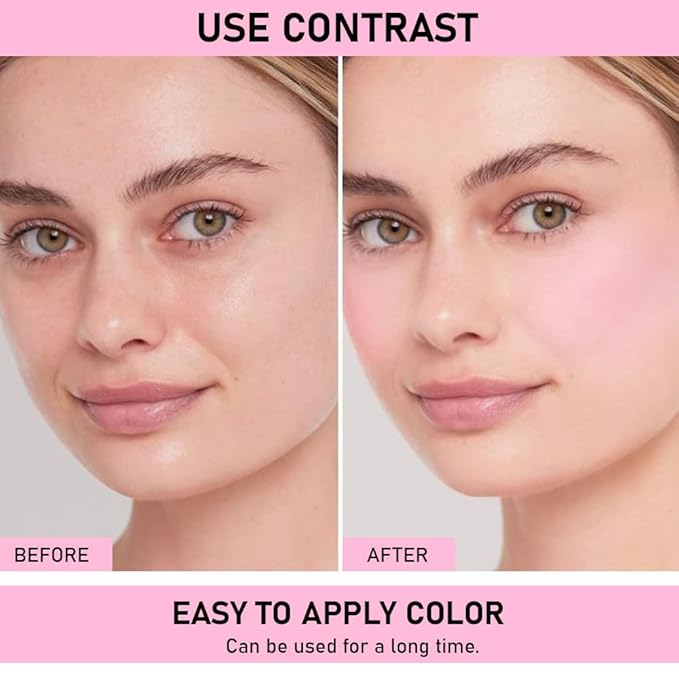 Face Blushes Quads, Matte Blush Makeup Palette, Light Pink Lavender Dark Pink and Mauve Cream Blushes Palette, Makeup for Older Women, Natural Pigmented Paleta de rubor 4 colores-Velvo Beauty