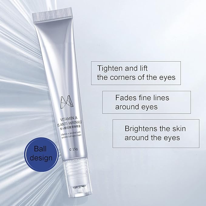 Eye Cream, Roll-On Moisturizing Anti?Wrinkle Eye Cream Eye Cream Anti-Aging for Moisturizing-Velvo Beauty