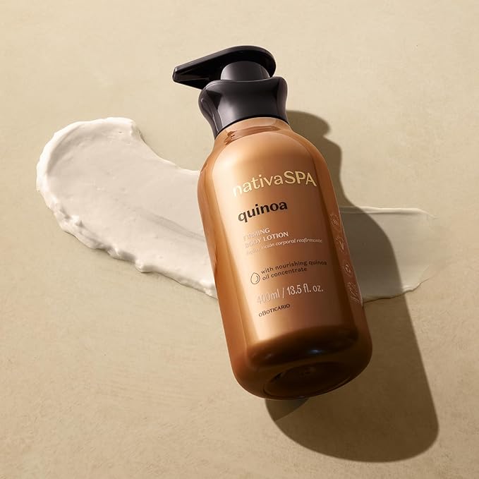 Nativa SPA by O Boticario Quinoa Hydrating Body Lotion, Fragranced Skin Moisturizer with Purified Quinoa Drops, 13.5 Ounce-Velvo Beauty