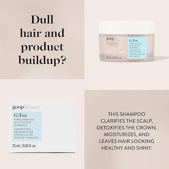 goop Beauty Scalp Scrub Shampoo | Exfoliator to Dexofiy & Purify | Himalayan Salt & Rosehip Oil | Cleanses Hair of Product Buildup | 6.7 fl oz-Velvo Beauty
