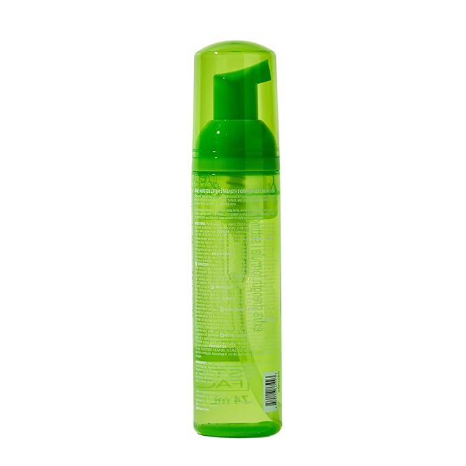 Style Factor EDGE BOOSTER Extra Strength Setting Mousse – Frizz Control, Extra Volume, and Conditioning – 2.5oz Emerald Mousse for Curly Hair
