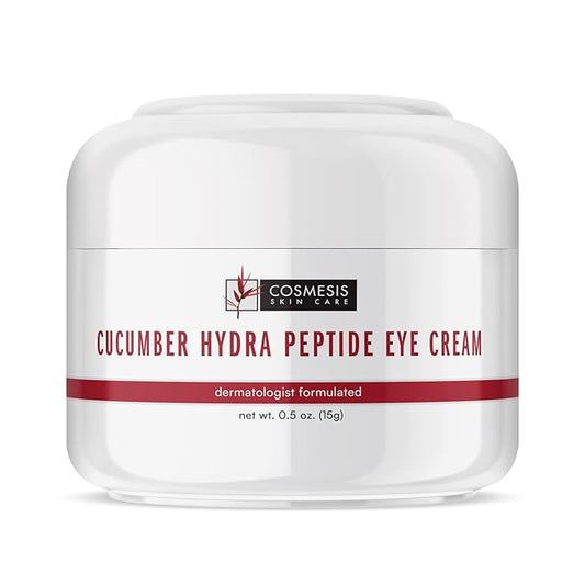 Cucumber Hydra Peptide Eye Cream - Minimize Fine Lines, Promote Smooth Skin & Protect Delicate Under-Eye Skin - 0.50 oz - Cosmesis-Velvo Beauty