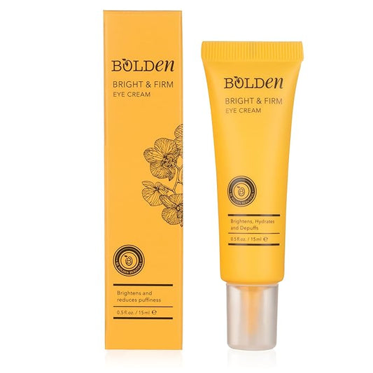 BOLDEN Bright & Firm Eye Cream | Under Eye Cream for Dark Circles & Puffiness | Hydrates and Improves Wrinkles | Fragrance Free | 0.5 Fl Oz-Velvo Beauty
