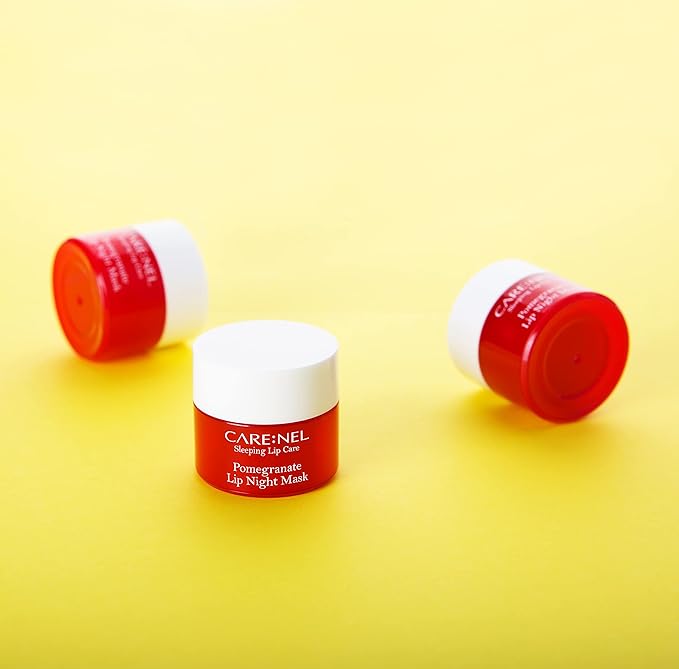 Lip Sleeping Mask Pomegranate 5g (3 Set) - Korean Beauty lips all day long, Lip gloss-Velvo Beauty