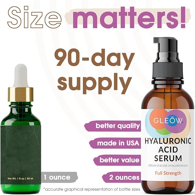 New 2024 Pure Hyaluronic Acid Serum for Face - Hydrating Serum for Women - Hyaluronic Acid Pure Face Serum for Women - Face Serum for Dry Skin with Dark Spots 2oz-Velvo Beauty