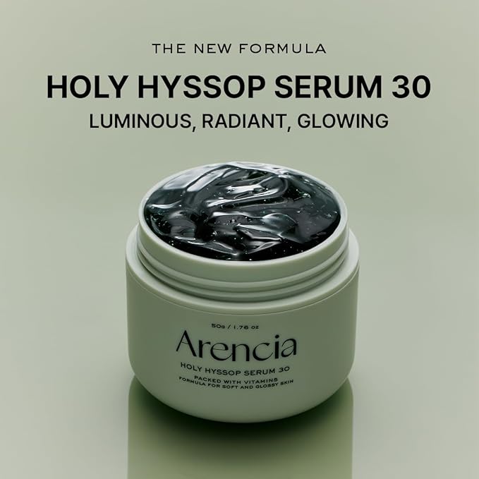 Glow Hyssop Overnight Face Mask Serum - hydrating & Anti-Aging Serum for younger looking Korean Glass Skin, 30% Vitamin A, C, E, 10% Niacinamide, Peptide-Velvo Beauty