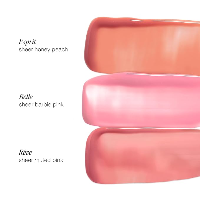 Jouer Bonnes Fêtes Deluxe Mini Lip Oil - Tinted Hydrating Lip Oil Gloss – Moisturizing Dry Lip Treatment Serum - Fragrance Free Tinted Lip Oil - Jojoba Seed Oil and Apricot Oil Formula - Valued at $42-Velvo Beauty