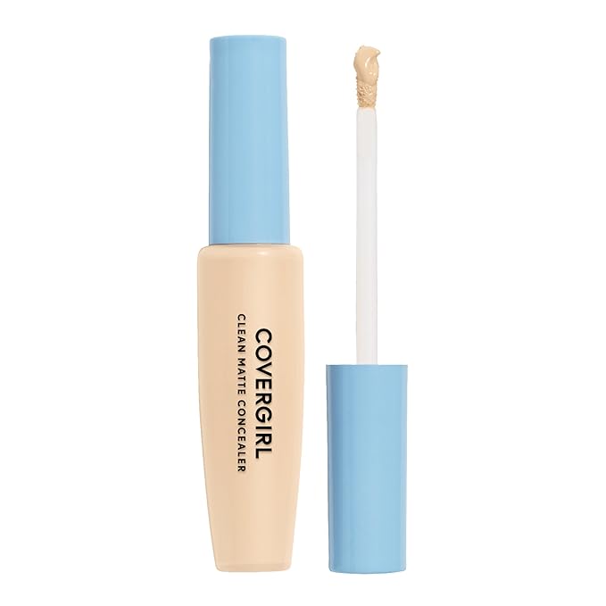 COVERGIRL - Clean Matte Concealer, Oil-Free, Lightweight Formula, Blendable, Natural-Looking Coverage, 100% Cruelty-Free-Velvo Beauty