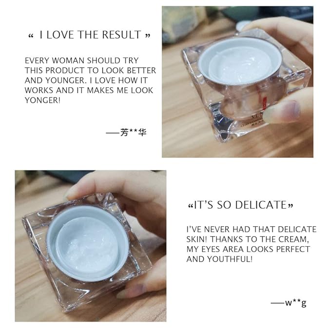 VENZEN Gold Moisturizing Eye Cream Anti Aging Anti Wrinkle Shade Dark Circles Shine Serum Glycerin Delicate Hyaluronic Acid 15g-Velvo Beauty