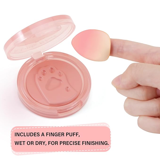 Boobeen Matte Blush Palette for Cheek, Pink Blush Cream, High Pigment Blush, Blendable Face Blusher for Confident Natural Makeup-Velvo Beauty