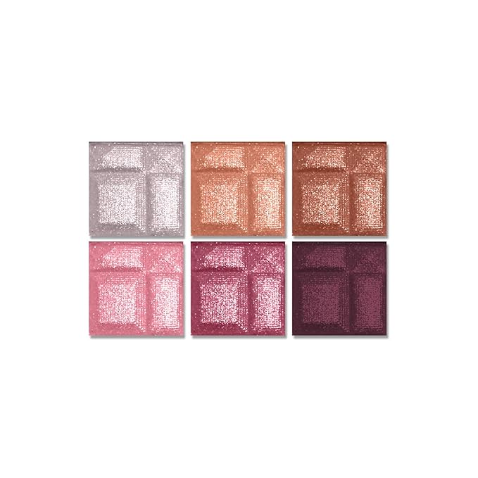 L.A. COLORS 6 Color Eyeshadow, Delicate CES463-Velvo Beauty
