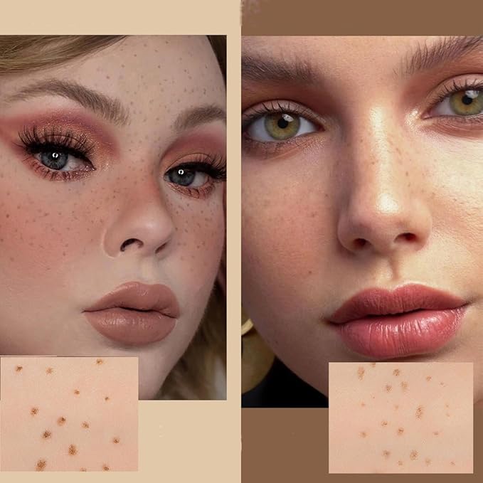 Freckle Pen Face Concealer Point Out Natural Waterproof Longlasting Fake Freckles 2 Pcs Light Brown & Natural Coffee-Velvo Beauty