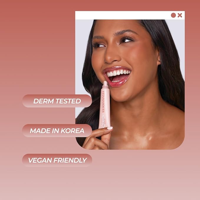 Vitamasques Lip Mask - Hydrating Cocoa Butter Lip Balm Moisturizer with Vitamins & Natural Oil Hydrates, Nourishes & Plumps Lips Area - Korean Skin Care Lip Care Products (Pack of 3)-Velvo Beauty