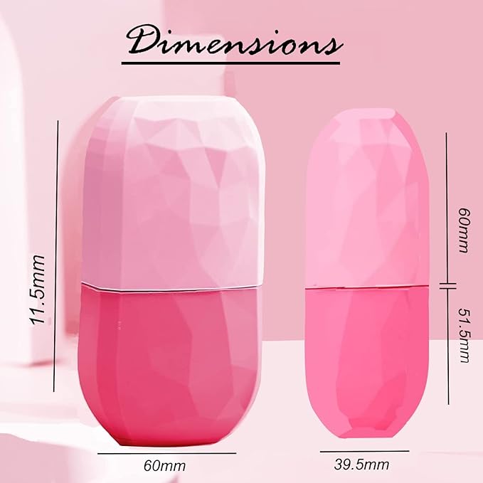 Ice Roller for Face & Eye Puffiness Relief - Enhance Your Natural Glow with Face Ice Roller, Ice Mold for Face with New Leak-Proof Design, Reusable Ice Face Roller-Gift for Women-Velvo Beauty