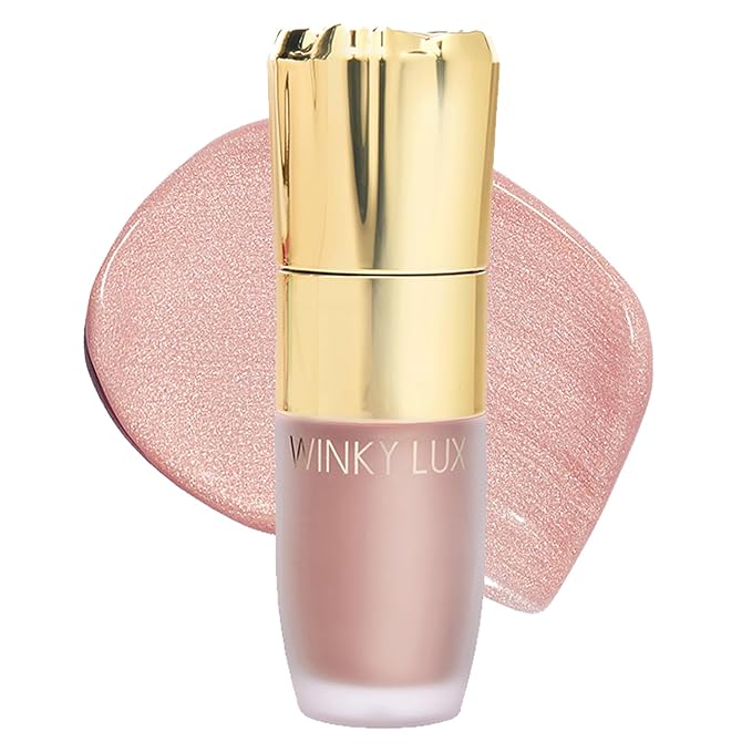 Winky Lux Cheeky Rose Liquid Highlighter, Gel Cream Blush Wand, Blendable & Buildable Pigment, Long Lasting Weightless, Angel-Velvo Beauty