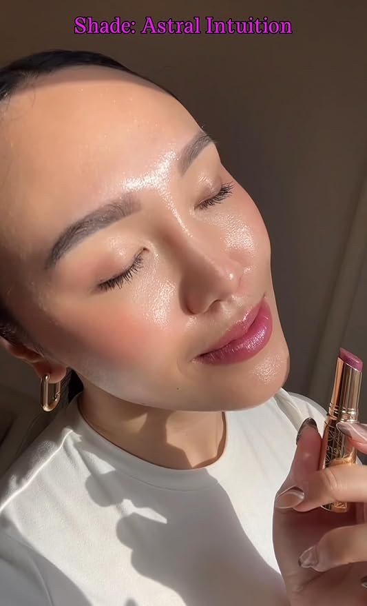 ieró Beauty Moonkissed Luminous PH Tinted Lip Balm w/Shea Butter & Vitamin E, Lip Care Moisturizer, Lip Plumper for Soft & Supple Lips, Paraben Free, Vegan, Sheer Berry w/Blue-Violet Shimmer-Velvo Beauty