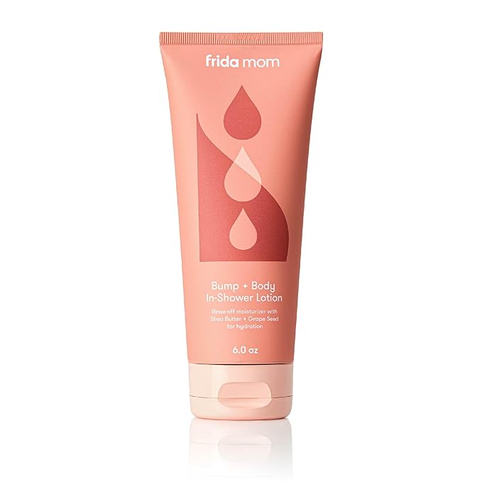 Frida Mom Prgenancy Belly Cream, In Shower Body Lotion for Fully Body and Bump, Moisturizing Lotion for Pregnant Dry and Stretched Skin, 6oz-Velvo Beauty