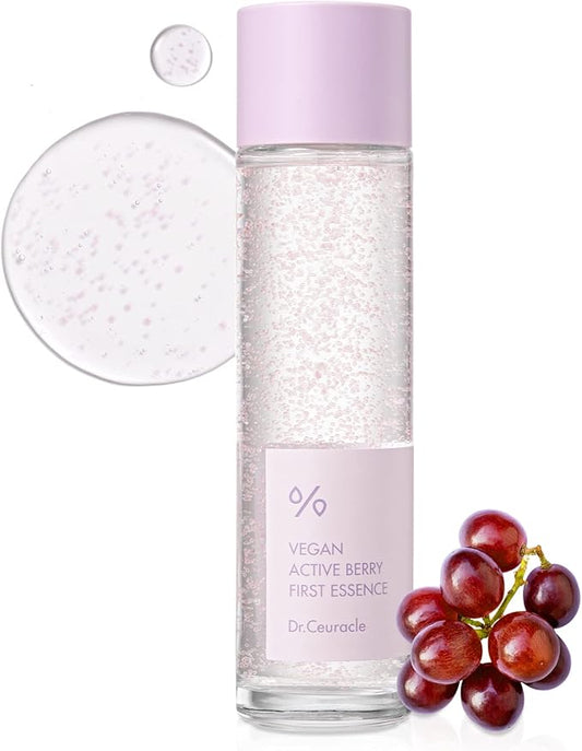 leegeehaam Dr.Ceuracle Vegan Active Berry First Essence - Antioxidant Hydrating Serum with Resveratrol Capsules for Rejuvenation (150ml / 5.07 fl. oz.)-Velvo Beauty