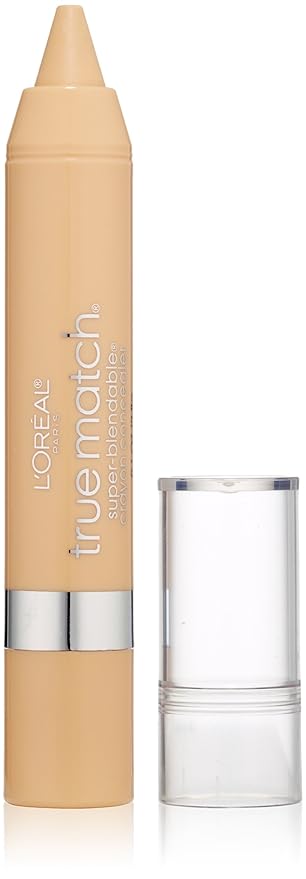 L'Oreal Paris True Match Super Blendable Crayon Concealer, Fair/Light Warm, 0.1 oz.-Velvo Beauty