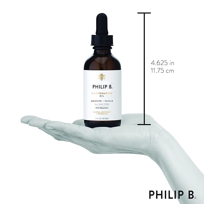 PHILIP B Rejuvenating Oil 2 oz. (60 ml) | Long-Term Hair Repair, Youthful Bounce, Strength and Shine-Velvo Beauty