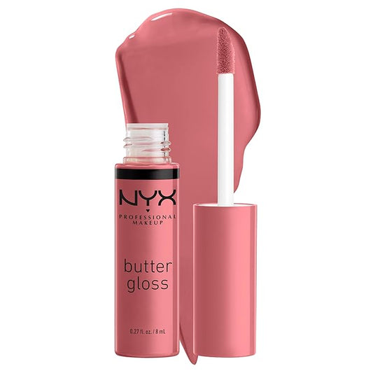 NYX PROFESSIONAL MAKEUP Butter Gloss, Non-Sticky Lip Gloss - Tiramisu (Brown)-Velvo Beauty