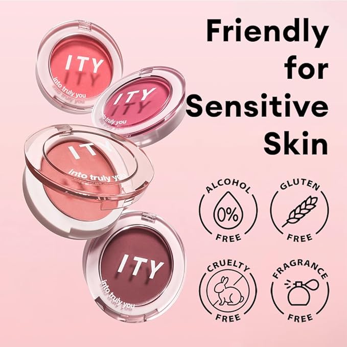 ITY Mood Blush, Blush for Cheeks Makeup,Moisturizing Creamy Blush Dual Funtions, Highly Spreadable, 0.18 oz (5.2g) in Cheer Up-Velvo Beauty