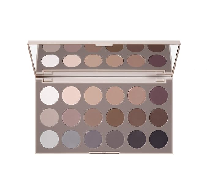 Morphe 18CT Makeup Palette - Matte Essentials Artistry Palette with Cool-Toned, All Matte Shades - Made to Build, Blend & Layer Flawlessly for Everyday, Versatile Makeup Looks (0.68 oz)-Velvo Beauty