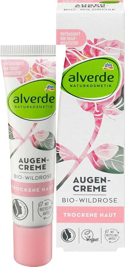 MIZPZL Alverde NATURAL COSMETICS Eye cream wild rose, 15 ml-Velvo Beauty