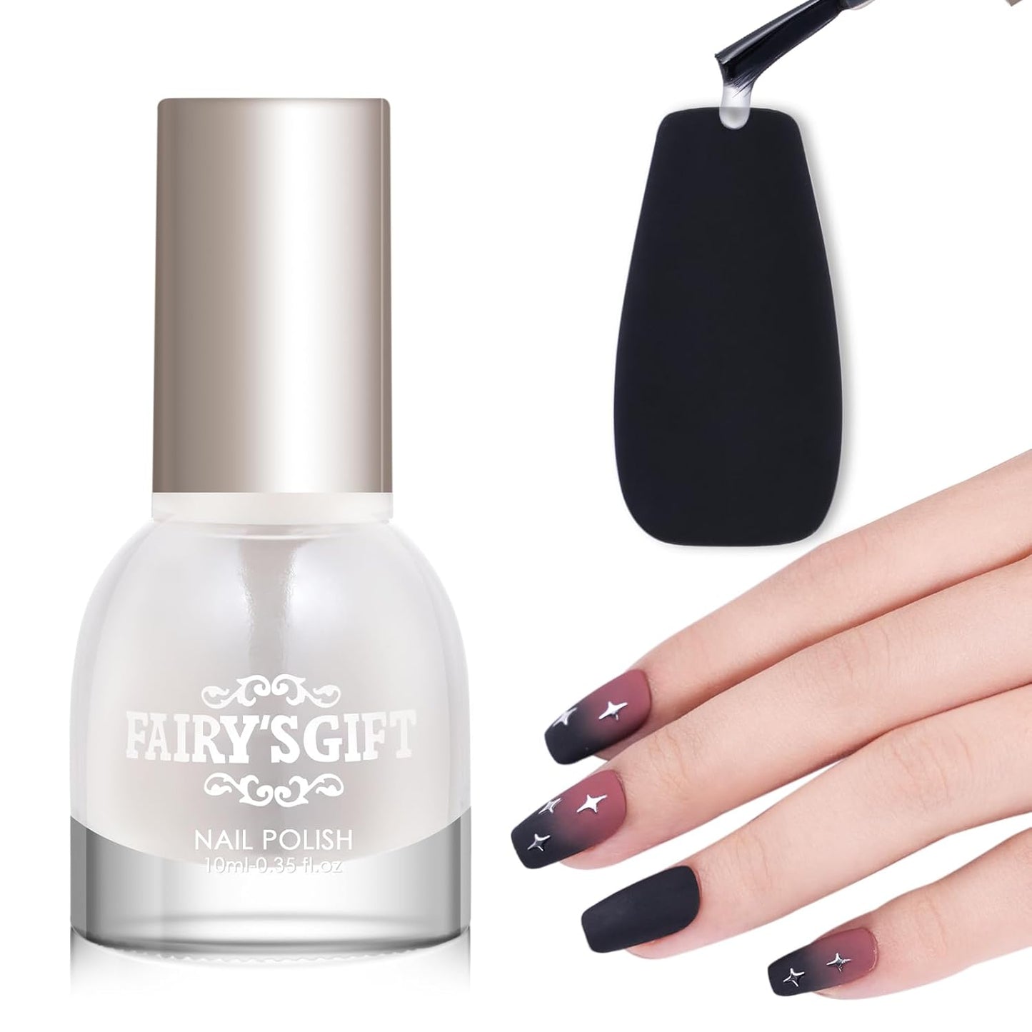 Matte Top Coat Nail Polish,Quick Dry Nail Lacquer Top Coat, Powder-Resist Matte Finish for Detail Chrome Powder Painting,Nail Lacquer for Manicure & Nail Art, Salon-Quality-Velvo Beauty