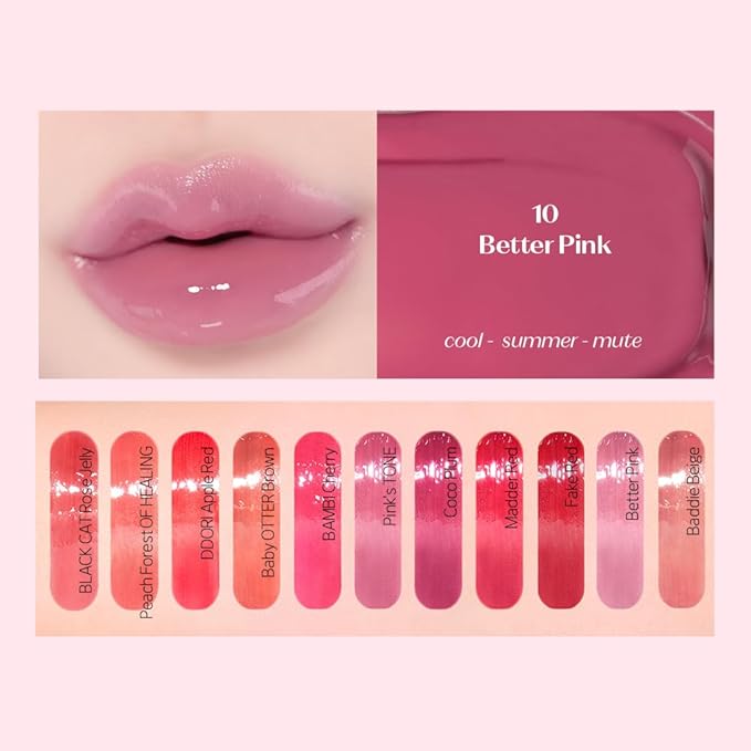 ETUDE Over Growy Lip Stain Tint, Better Pink, 0.1 oz (3 g), Lipstick, Glossy Finish, Highly Moisturizing, Melotint, Plush, Glossy, Volume, Vegan Certified-Velvo Beauty