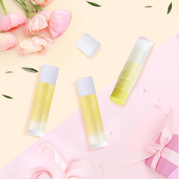 100 Pcs 5.5ml Bulk Empty Lip Balm Tubes Refillable Plastic Lip Gloss Container Travel Lipstick Tubes Chapstick Tubes Holder For DIY Homemade Lip Balm (clear)-Velvo Beauty