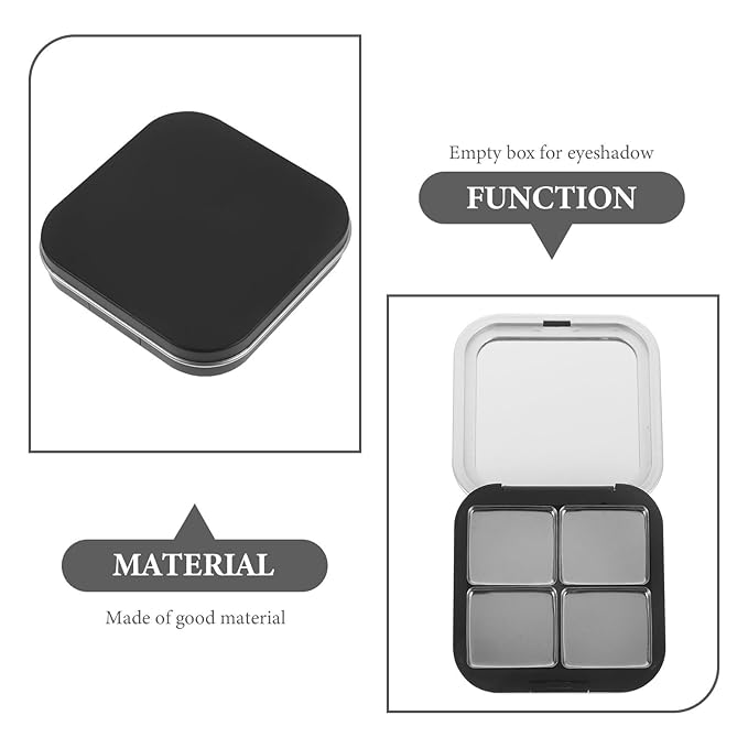 Blush Pallet Makeup 2pcs Empty Magnetic Eyeshadow Palette, Small Makeup Palette Lipstick Compact Containers Cosmetic Sample Storage Cases Makeup Plate for Foundation-Velvo Beauty