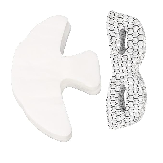 ZJchao Disposable Eye Forehead Masks, Eye Forehead Mask Paper Silk DIY Soft Disposable Hydrating Eye Care Paper Facial Eye Pads Spa DIY Clear Eye Mask Paper Beauty Sheets for Home Beauty-Velvo Beauty