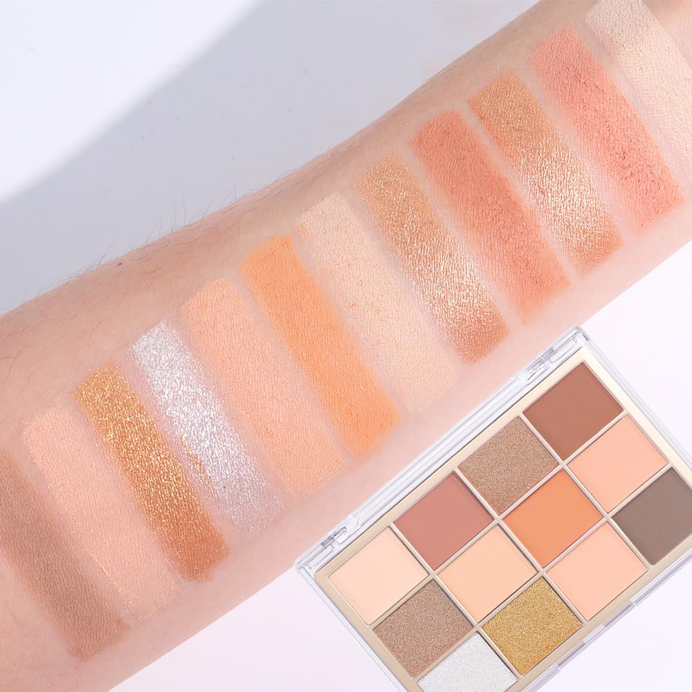 Nude Brown Maroon Bronze Eyeshadow Palette,Natural Neutral Soft Small Cream Eyeshadow Palette,Eye Shadow Palette Long Lasting Naturing-Looking Make Up Pallets for Women,Vegan-Velvo Beauty