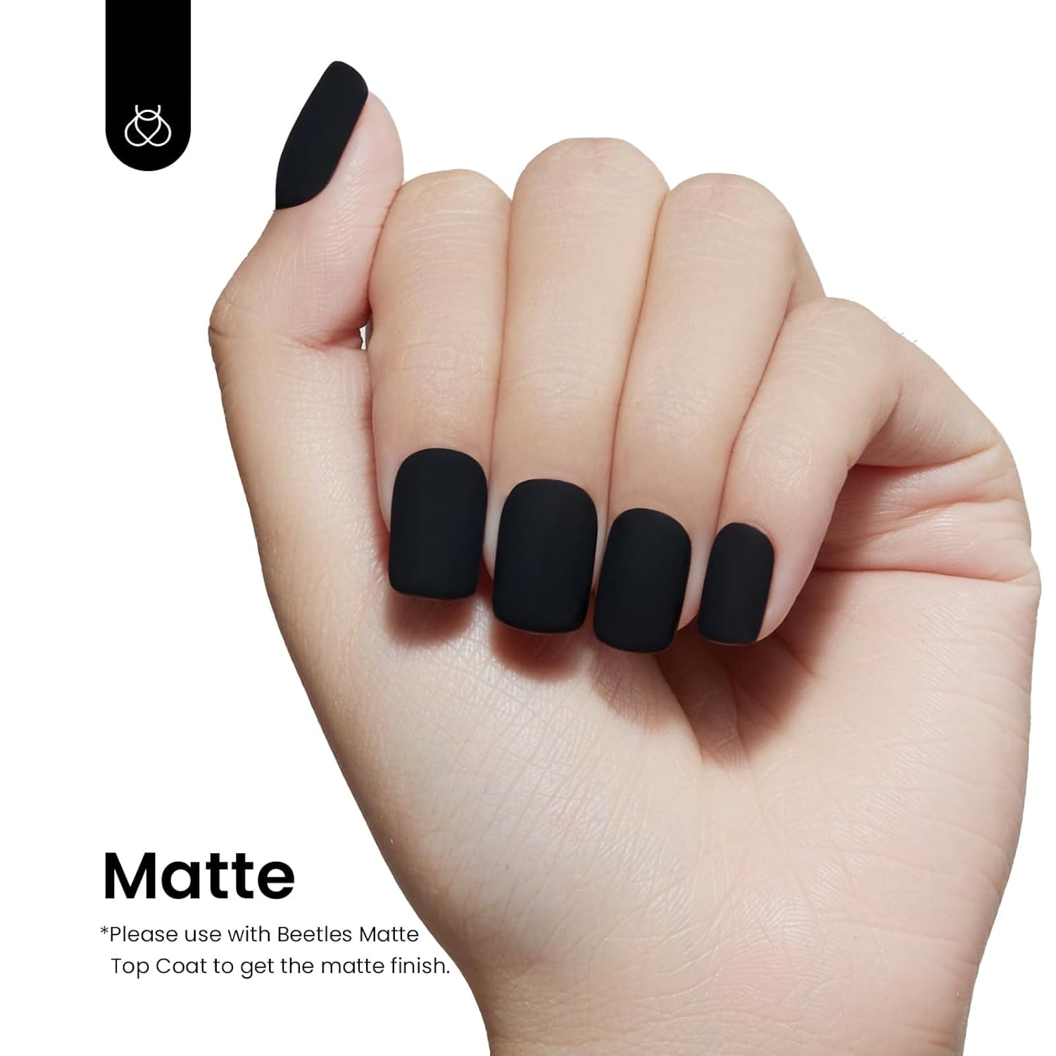 Beetles Black Halloween Gel Polish 2Pcs Pure Black Gel Nail Polish Set 15ml Dark Base Color Soak Off Uv Nail Lamp Art Manicure DIY Design Gift for Women Long Nights Collection-Velvo Beauty