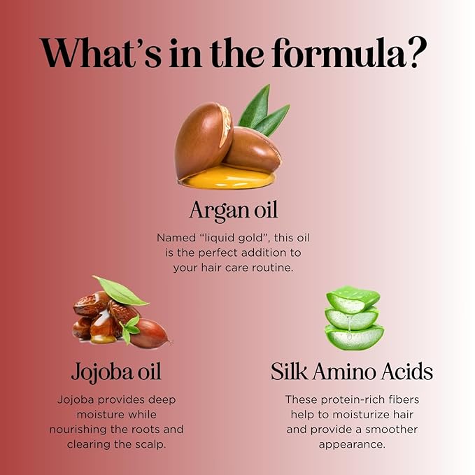 Argan Oil of Morocco Shampoo and Conditioner - Sulfate Free Shampoo and Conditioner Set for Color Treated Hair - Volumizing Shampoo and Conditioner for Men and Women for Curly Frizzy Dry Damaged Hair-Velvo Beauty