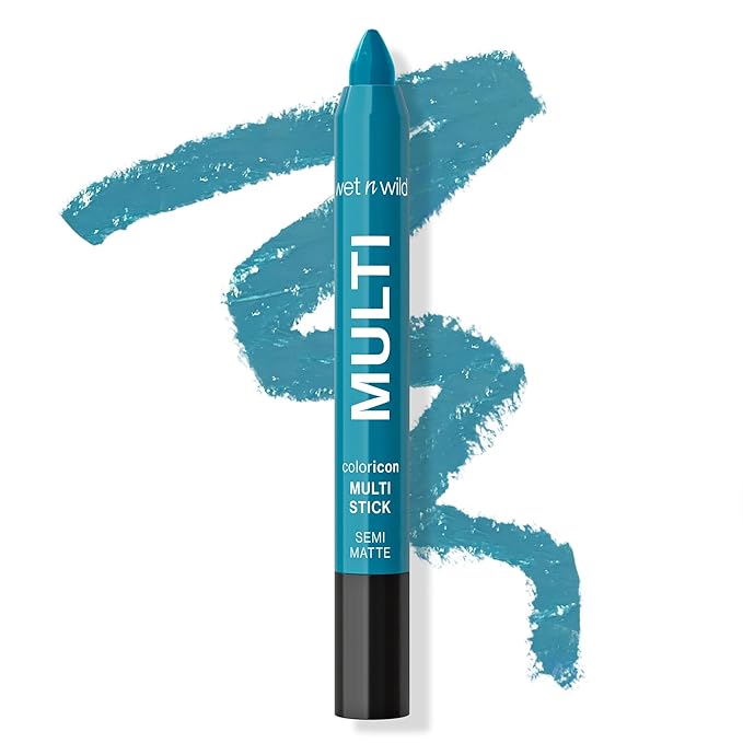wet n wild Color Icon Cream Eyeliner Eyeshadow Multi-Stick, Moisturizing, Nourishing Velvety Cream-to-Powder Buildable & Blendable Formula, Cruelty-Free & Vegan - Not So Calm Waters-Velvo Beauty