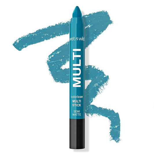 wet n wild Color Icon Cream Eyeliner Eyeshadow Multi-Stick, Moisturizing, Nourishing Velvety Cream-to-Powder Buildable & Blendable Formula, Cruelty-Free & Vegan - Not So Calm Waters-Velvo Beauty