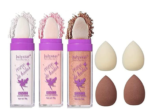 3 Colors Polvo De Hadas Body Brightens the Natural Three-Dimensional Face Blusher Fairy Highlight Patting Powder (3 Colors)-Velvo Beauty